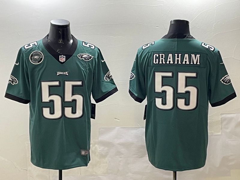 Men Philadelphia Eagles #55 Graham Green Second generations 2025 Nike Vapor Limited NFL Jersey style 5->philadelphia eagles->NFL Jersey